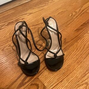 Gianvito Rossi Black Strappy Heels for Formal Events